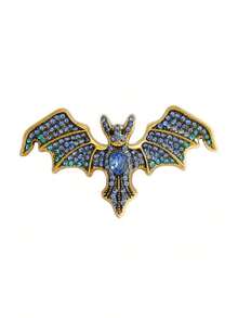 Vintage Devil Bat Brooch Men And Women, Clothing Accessories, Scarf Pin, Clothing, Shoe - 黑色 - 查看 2