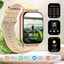 新款学生智能手表，具有通话、音乐、健身追踪、天气显示和游戏功能 - 彩色 - 查看 13