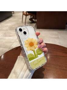 Funda de Teléfono Móvil Simple de Girasol Compatible con iPhone 17, 16, 15, 14, 13, 12, 11 y XS Max - Carcasa Protectora, Cubierta Resistente a Caídas,Diseño de Girasol,Cubierta Estética,Impreso con UV,Material Duradero,Accesorio Móvil,Entusiastas de la Naturaleza,Amantes de la Moda - Multicolor - Ver 4