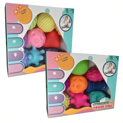 9pcs/Set Baby Grab Balls, Colorful Children's PVC Tactile Balls Toys - Made Of PVC - Great For Birthday, Halloween, Christmas Gifts