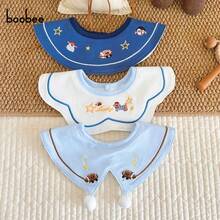 3 件皇冠设计防水婴儿围兜，360° 可旋转 - 专为流口水的婴儿设计，防止衣服被弄湿，面料带有精美的刺绣，是婴儿派对、圣诞节、感恩节、新年的完美礼物