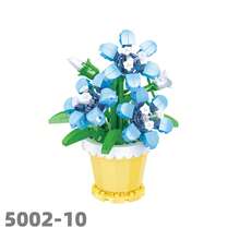 微珠永生花盆栽拼装拼图玩具，逼真装饰花，儿童益智玩具，3D立体，女孩适用，节日礼物，母亲节礼物，圣诞节礼物，父亲节礼物