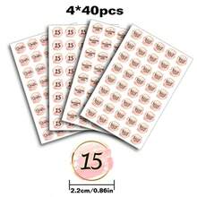 DQuinceanera Sweet 15 Round Sticker -Mis Quince Party Favors Sticker Labels Fit Chocolate 160 Pieces - 如圖 - 查看 2