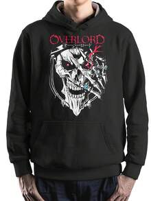Overlord Ainz Ooal Gown Hoodie And Sweatshirt, Uni Sizes (Met-114),Christmas Thanksgiving New Year Birthday Hoodie Gifts For Mom Dad Men Women Friends, Black Soft Fabric - 款式1 - 查看 1