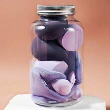 14 pezzi Set di spugnette per trucco e cuscinetti in velluto con contenitore, spugnette bagnate/asciutte multifunzione per liquidi, fondotinta, cipria, correttore, crema, economico, riempimento calze, trucco, accessori per il trucco, roba economica, regali, regali per donne, regali di Natale