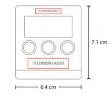 PromoClick Termómetro digital de cocina con temporizador, alarma y sonda de acero inoxidable ideal para medir la temperatura de carnes, alimentos y líquidos con precisión , Cuenta con pantalla digital fácil de leer, botón para cambiar entre °C y °F, y aguja de acero inoxidable con cable resistente al calor, perfecta para usar en hornos o parrillas - Plateado - Ver 6