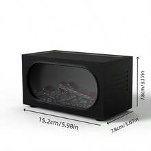 Fireplace Aroma Diffuser With Flame Ambient Light, Waterless Power-Off Protection, Fine & Large Mist Output, Quiet Humidification - Suitable For Multi-Scenario Use: Home, Desktop & Office - Multicolor - View 9