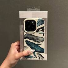 Una funda de teléfono personalizada, elegante y creativa, con textura de lichi y diseño retro de ballena, a prueba de golpes y protección contra caídas, resistente a las manchas y duradera, adecuada para  17/17 Pro/17 Pro Max/17 Air/ 16/16 Pro/16 Pro Max/16 Plus/ 15/15 Pro Max/15 Pro/15 Plus/ 14/14 Pro/14 Plus/14 Pro Max/ 13/13 Pro/13 Pro Max/12/12 Pro/12 Pro Max/11/11 Pro/11 Pro Max/XR/X/XS/XS Max. Es el regalo de cumpleaños perfecto para novias, novios, esposos, esposas, amigos o para uno mismo, innovador y a la moda, adecuado tanto para hombres como para mujeres - regalo de cumpleaños, regalo de vacaciones, regalo para parejas o novio/novia. - Multicolor 1679 - Ver 6