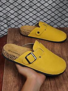 Modische & elegante Kork-Boden bequeme Slip-On Mule Pantoffeln, unisex Lässig Slides geeignet für Pendeln, Zuhause, Büro, Reisen, Strand, alle Jahreszeiten