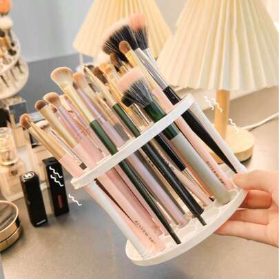 Organizador Giratório de Espaço Salva Organizador de Pincéis de Maquiagem - Suporte de Secagem Destacável, Adequado para Armazenar Pincéis de Arte, Canetas, Batom, Ferramentas de Maquiagem, Canetas, Economizando Espaço na Mesa, Bolsas, Bolsas de Maquiagem, Penteadeiras, Suprimentos de Viagem, Bolsas de Maquiagem, Organizador, Armazenamento, Itens Essenciais de Viagem, Organizador de Maquiagem, Bolsa de Maquiagem, Bolsa de Artigos de Higiene, Organizador de Mesa