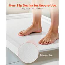 Shower Pan, 60″ L X 36″ W Single Threshold Shower Base, Rectangle Acrylic & PVC Showering Base In White, Slip-Resistant Showering Pan Bases With Drain & Cover For Bathroom, Center Drain Location - 60″ L X 36″ W Center Drain Location - View 5