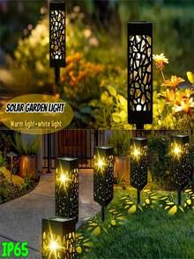 10/8/6pcs Solar-Powered Outdoor Lawn Lights With Auto On/Off Sensor, IP44 High Quality Landscape Lighting, 500mah,Solar Garden Lights With, For Pathway, Patio, Yard, Camping, Driveway - Energy-Efficient LED Landscape Lighting, Solar Garden Lights Outdoor High Quality, Pathway Illumination, Patio Decor, Sleek Design, Durable Plastic, Weatherresistant Construction, Patio Decorators, Minimalist Design, Longlasting Material, Home Gardeners, Walkway Accent, Outdoor Decor Enthusiasts, Backyard - 暖光 - 查看 3