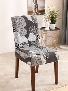Capa elástica para cadeira de jantar com estampa 4/6 peças, protetor de cadeira removível, adequada para sala de estar, hotel, sala de jantar, cozinha, decoração de casa