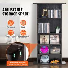 Uimoso Media Storage Cabinet 5 Layers Adjustable DVD Shelves 240 CDs Espresso - màu đen - Xem 2