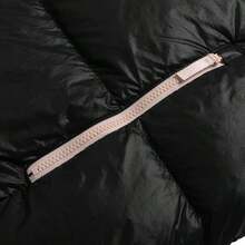 Adidas 80% Down Filled Lightweight Fitness Jacket, Women - Black/Light Pink - View 5