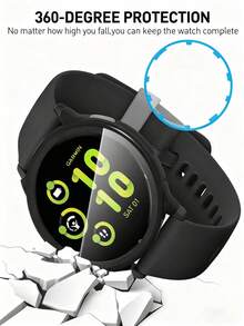 Garmin Vivoactive 5/6 Smart Watch Protective Case, 9H Tempered Glass Screen Protector + Charging Port, Full Coverage PC Protective Frame - Garmin Vivoactive 5 - View 6