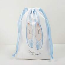 حقيبة رقص لأحذية الباليه ذات الرباط، حقيبة تخزين أحذية الرقص