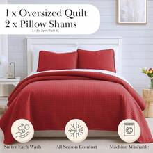 Full/Queen Quilt Bedding Set, Microfiber Quilts Queen Size, Coverlet, Stain & Pet Hair Resistant Bedding, Full Size Bedspread With 2 Pillow Shams, Bone, 2025 - 06 - 辣椒 - 查看 3
