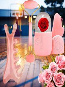 1 Set Multi-Piece Ice Roller - Facial Skincare Ice Roller Set, Facial Massage Tool, Silicone Ice Roller, Ice Roller, Roller Massager And Gua Sha Board, Used To Relieve Facial And Eye Puffiness, Facial Massager, Suitable For Eyes, Neck And Face, Ice Roller Mold - Skincare Tool. Summer Ice Massage Product, Office Supplies, Study Supplies, Travel Essentials. - Multicolor - View 9