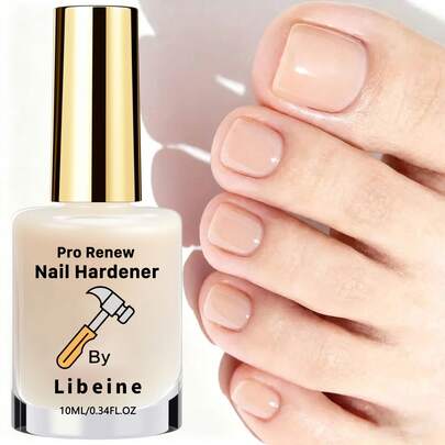 LIBEINE Libeine 10ml Natural Beige Nail Strengthener, Quick Natural Drying, Enhance Nail Strength, Brighten Nails, Create Natural Glossy Nails
