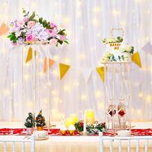2 Pcs Clear Acrylic Vases Wedding Centerpieces For Tables 31.5in Flowers Risers For Display Column Flower Arrangement Stand For Wedding Party Home Decor With Elegant Transparent Design And Stable Base For Various Floral Arrangements - Clear - View 3