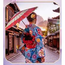 Womens Kimono Kanzashi Hair Clips - Japanese Flower Hair Accessories - Red Trio - Traditional Floral Hairpins For Kimono, Yukata, Cosplay - 如圖793 - 查看 4