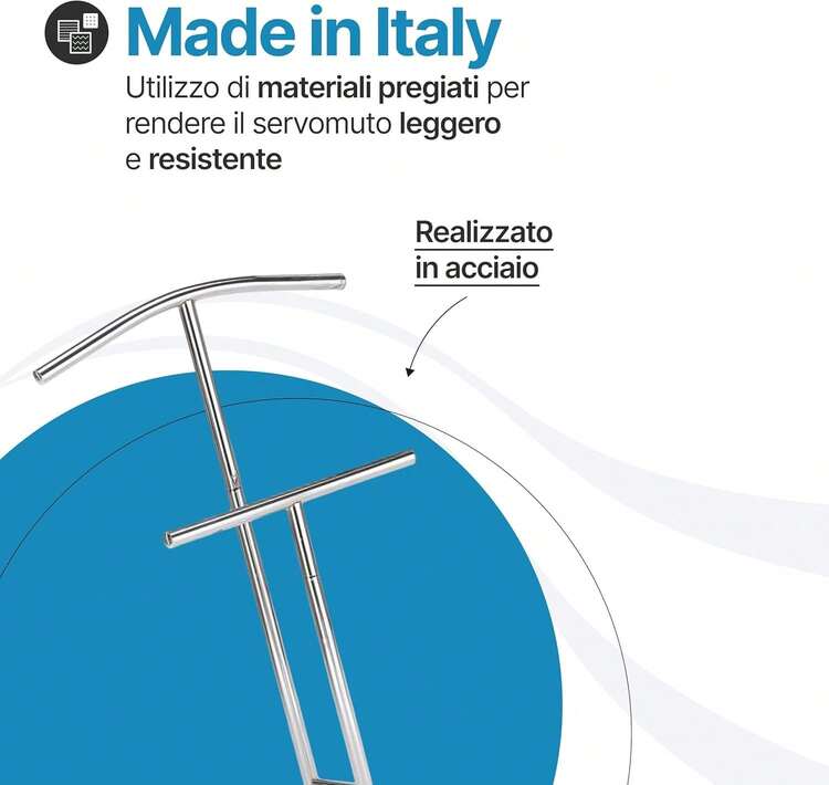 Tomaino - AMBROGIO Servo Mute From Bedroom In Beech Wood - Multifunctional Space-Saving Bedroom Clothes And Accessories - White - Chrome plated Steel - 查看 3