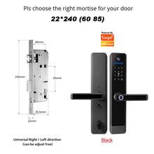 YRHAND Mexico Local Fast cerraduras inteligente para puertas wifi or Ttlock door lock Home - H01pro 6070adjust - Ver 11