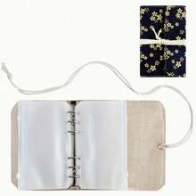 一套环形针收纳整理器，环形针盒，紧凑型环形针盒，带12个PVC拉链袋的环形针架，可存放短款或长款环形针