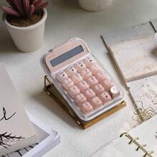 Lofree ロフリー「ファンデーションリキッド」ワイヤレス メカニカル テンキー 電卓 Bluetooth/2.4G/USB-C 三モード 外付け 数字キーパッド コンパクト 省スペース 充電式 長時間バッテリー 角度調整 滑り止め PC/パソコン対応 Windows/iOS/Android Excel/会計/データ入力/事務/在宅勤務/オフィス おしゃれ ミニマル くすみカラー 高見えデザイン ギフト 計算機 - ピンク - チェックする 3