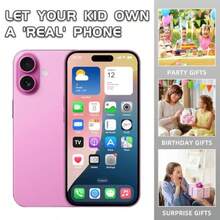 TFKI Dummy Fake Phone Model Looks Like The RealPhone Compatible WithPhone 16 Pro Max For Cellphone Store Display Or Send A ToyPhone For 16 Pink The Screen Is Printed With Patterns - 粉色 - 查看 6