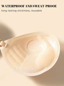 1 Chiếc Áo Ngực Nâng Ngực Silicone Vô Hình: Áo Ngực Silicone Không Dây Vô Hình Mùa Hè Cho Đám Cưới, Miếng Che Đầu Ngực Nâng Ngực, Thoáng Khí, Tự Dính, Miếng Che Đầu Ngực Silicone Nâng Ngực Dành Cho Nữ, Thích Hợp Cho Váy Và Đồ Lót - Nhiều màu - Xem 8