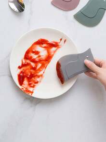 1/3/5个装企鹅造型硅胶刮刀，多功能厨房清洁工具，无需电池即可去除油脂和烘焙残留物，适用于清洁水槽和台面残留物，厨房刮刀工具，软边刮刀 - 彩色 - 查看 9