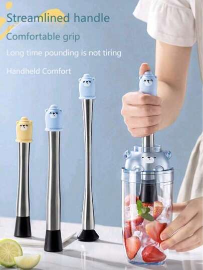 Paleta Para Mezclar Helado Triturado De Acero Inoxidable  Color aleatorio