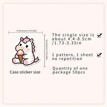 50张贴纸，可爱卡通动物创意可重复使用贴纸，适合万圣节、圣诞节、复活节等节日装饰，也可用于DIY装饰水瓶、笔记本电脑、滑板等，充满活力的涂鸦套装，也可用于日记本、剪贴簿、派对用品，非常适合冬季和新年。 - 彩色 - 查看 7