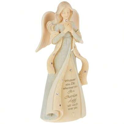 Enesco Foundations Guardian Angel Figurine 4.72 Inch Multicolor