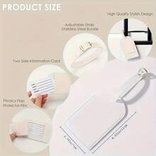 个性化阴影字母行李牌，PU旅行包标签，行李牌，送给她/他的最佳礼物。