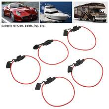 12V 30A Automotive Electronic Fuse Holder - Pack Of 5, Robust And Durable, Ensuring A Reliable Electrical Connection.