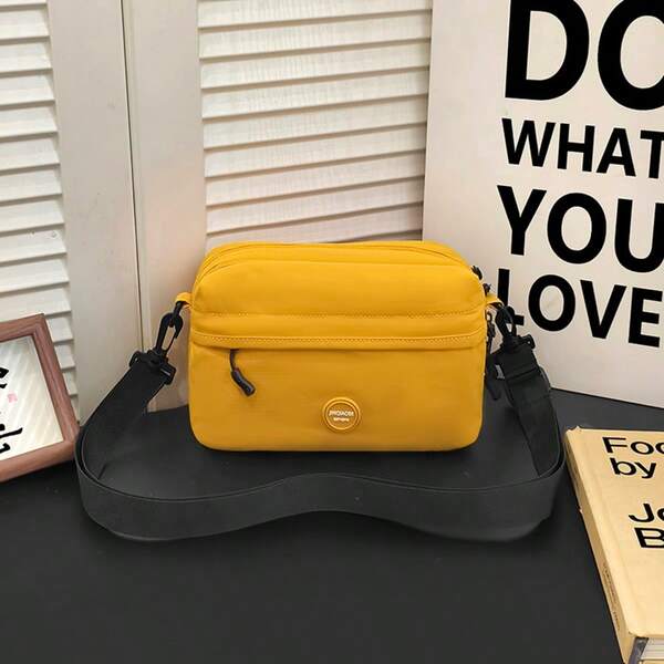 Women's Casual Shoulder Bag With Multiple Pockets And Zipper, Lightweight Crossbody Backpack