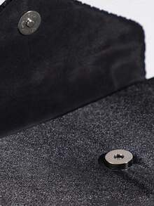 Bolsa de Mão de Luxo Elegante para Mulheres com Cristais e Strass, Bolsa de Ombro, Bolsa de Vestido com Conjunto Ajustável de Pulseira, Colar e Brincos