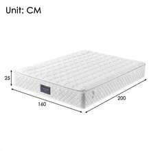 Memory Foam Mattress, Zoned Cooling Foam Mattress, Pocket Spring Mattress, 90x200cm, Oeko-Tex Certified, Quilted Microfiber Cover, Night Test, Firmness Level H3, 25cm Height - White + Polyester+160*200cm - View 7