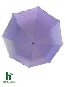 Sombrilla mágica, varios colores, al contacto con el agua empieza a aparecer su estampado Paraguas Mágico Protector Solar Mágico Contra el Sol y la Lluvia Diseño Compacto para Uso Diario - Morado - Ver 2