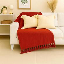 Handmade Decorative Sofa Throw Blanket, XGG Giant Size, Protective Cotton - Rosa coral - Ver 2