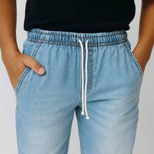 Set Of 2 Jogger Jeans With Lycra For Boys And Teens - 光明與黑暗 - 查看 5