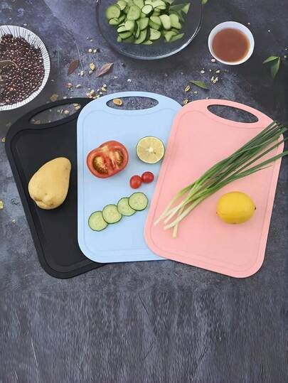Kitchen Cutting Board Set - Suitable For Kitchens, Restaurants, Picnics, Travels, For Cutting Various Ingredients Such As Fruits And Vegetables. Choose From 7 Fashionable Colors. Food Preparation Tool, Modern Kitchenware, Easy To Clean.
