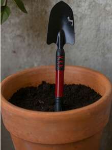 Pala de jardinería de fierro reforzado - Alta durabilidad y rendimiento profesional  - Pala de jardinería elegante y resistente - Diseño bonito y funcional para todo tipo de jardín - Pala de jardinería de alta calidad - Fierro fuerte y mango ergonómico antideslizante - Multicolor - Ver 5