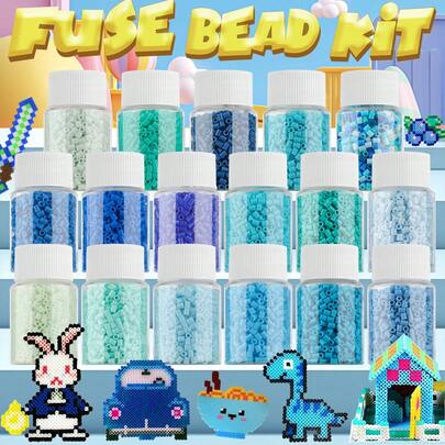 1100pcs - 2.6mm Fuse Beads Set, Ideal For Art And Craft Beginners And Enthusiasts, Creative Beaded Jewelry, Durable Material, Beading Supplies, Creative Designers, Perfect Gift For Halloween, Christmas, Holidays