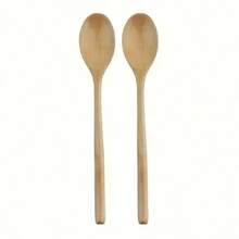 2/4pcs 9-Inch Wooden Cooking Spoons, Made Of Japanese Chestnut Wood, Suitable For Cooking And Baking - Kitchen Utensils For Stirring Soup - Multicolor - View 12