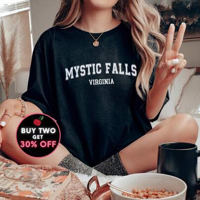 Mystic Falls Mystic Falls Virginia Shirt Vampire Shirt Vampire Diary  Vampire Fangirl Shirt Saatore Plus to 5XL220g M-en's Basic Cotton T-Shirt - Unmatched ComforT-Suitable for all people, whether woM-en or M-enhigh-quality durable fabric suitable for all seans,ft to the touch but built to lastBreathabletops woM.en fall outfiT.S for woM.en vaC.Ation outfiT.S woM.en halloween costume