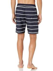 Traje de baño de secado rápido de 9 para hombres de Essentials - Azul marino, rayas - Ver 6